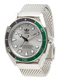Uhr ''''EDITION TWO'''' dunkelgrau / grün / silber