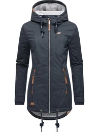 Zimní bunda 'Zuzka' námořnická modř / hnědá