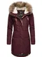 Ragwear Zimní parka 'Tawny'  světle hnědá / vínově červená