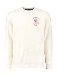 Sweatshirt rot / schwarz / wei