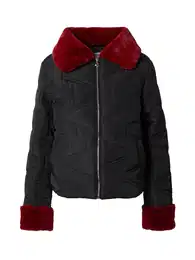 Přechodná bunda 'Mila' červená / černá