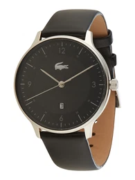 Analoguhr und Armband schwarz / silber