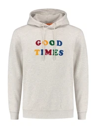 Sweatshirt 'Good Times' graumeliert / mischfarben