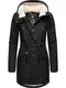 Ragwear Zimní parka 'Elsie'  černá / bílá