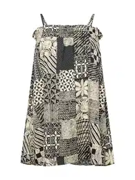 Šaty krémová / černá