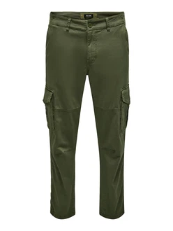 Only & Sons Hose 'ONSDean' oliv
