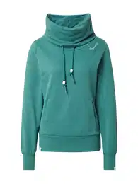 Sweater majica 'ANNIKA' žad / bijela