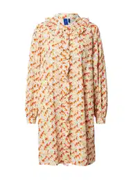 Košilové šaty 'OSMARS' béžová / karamelová / žlutá / broskvová