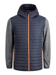 Jack & Jones Plus Jacke JJEmulti marine/graumeliert/orange