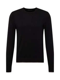 ARMANI EXCHANGE Pullover Maglieria graumeliert/schwarz ARMANI EXCHANGE Pullover Maglieria graumeliert/schwarz