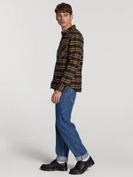 Shiwi Hemd 'Brad' navy/gelb