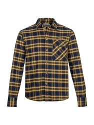 Shiwi Hemd 'Brad' navy/gelb