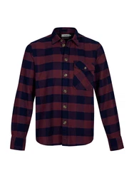 Shiwi Hemd 'Brad' navy/burgunder