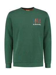 Sweatshirt smaragd / mischfarben