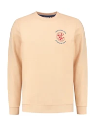 Sweatshirt enzian / apricot / purpur
