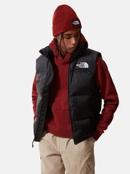 THE NORTH FACE Weste '1996 Retro Nuptse' hellgrau/schwarz