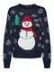 VERO MODA Svetr 'Snowman'  modrá / mix barev