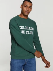 Shiwi Sweatshirt 'Colorado' dunkelgrün/weiß