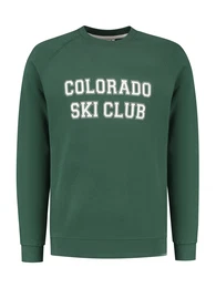 Sweatshirt 'Colorado' dunkelgrn / wei