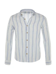 Hemd hellblau / wei