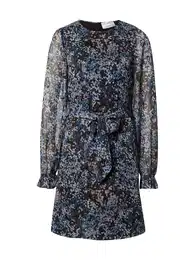 Šaty kouřově modrá / noční modrá / hnědá