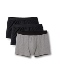 CALIDA Boxershorts Natural Benefit graumeliert/schwarz