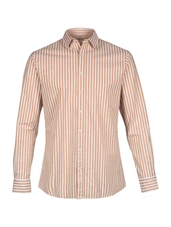 Shiwi Hemd Orlando cognac/wei