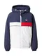 Tommy Jeans Přechodná bunda ''''Chicago''''  námořnická modř / světle červená / bílá