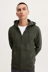 BLEND Sweatjacke 'Downton' dunkelgrün