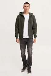BLEND Sweatjacke 'Downton' dunkelgrün