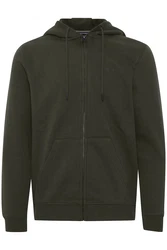 BLEND Sweatjacke 'Downton' dunkelgrün