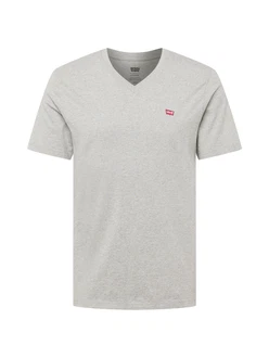 LEVI'S T-Shirt 'Housemark V Neck Tee' 'Original HM' 'Original' graumeliert