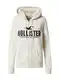 HOLLISTER Gornji dio trenirke  crna / bijela