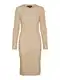 VERO MODA Úpletové šaty 'Britany'  tmavě béžová