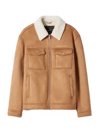 Jacke hellbraun / wei
