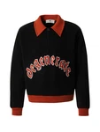 Luka Sabbat for ABOUT YOU Pullover 'Ivan' marineblau / hummer / weiß