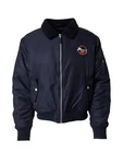 Luka Sabbat for ABOUT YOU Jacke 'Benno' nachtblau/dunkelgelb/orchidee/rot