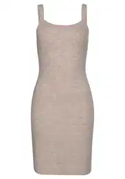Úpletové šaty béžová