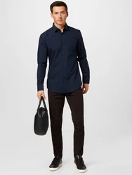 HUGO Hemd 'Jenno' marineblau