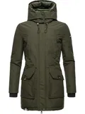 Tamnozelena parka prijelazna jakna image