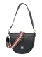 TOMMY HILFIGER Taška přes rameno  béžová / noční modrá / červená třešeň / bílá