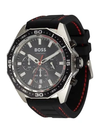 Herren - Uhren ''''44MM/CHRONO/5ATM/SS CASE/BLACK DIAL/BLAC'''' rot / schwarz / silber