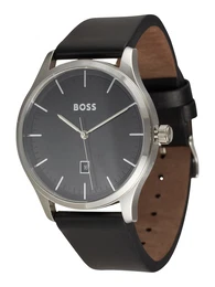 Herren - Uhren ''''43MM/3H/5ATM/SS CASE/BLACK DIAL/BLACK LE'''' schwarz / silber