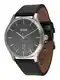 BOSS Black Herren - Uhren ''''43MM/3H/5ATM/SS CASE/BLACK DIAL/BLACK LE'''' schwarz / silber