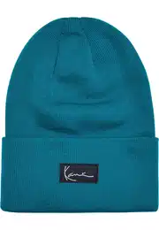 Čepice smaragdová / černá / bílá