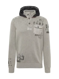 Pullover 'Shipyard' graumeliert / schwarz / wei