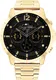 TOMMY HILFIGER Uhr gold / grau / schwarz