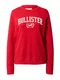 HOLLISTER Sweater majica  crvena / bijela
