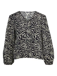 Halenka 'Leonora' černá / bílá