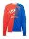 Tommy Jeans Majica  modra / mornarska / rdeča / bela